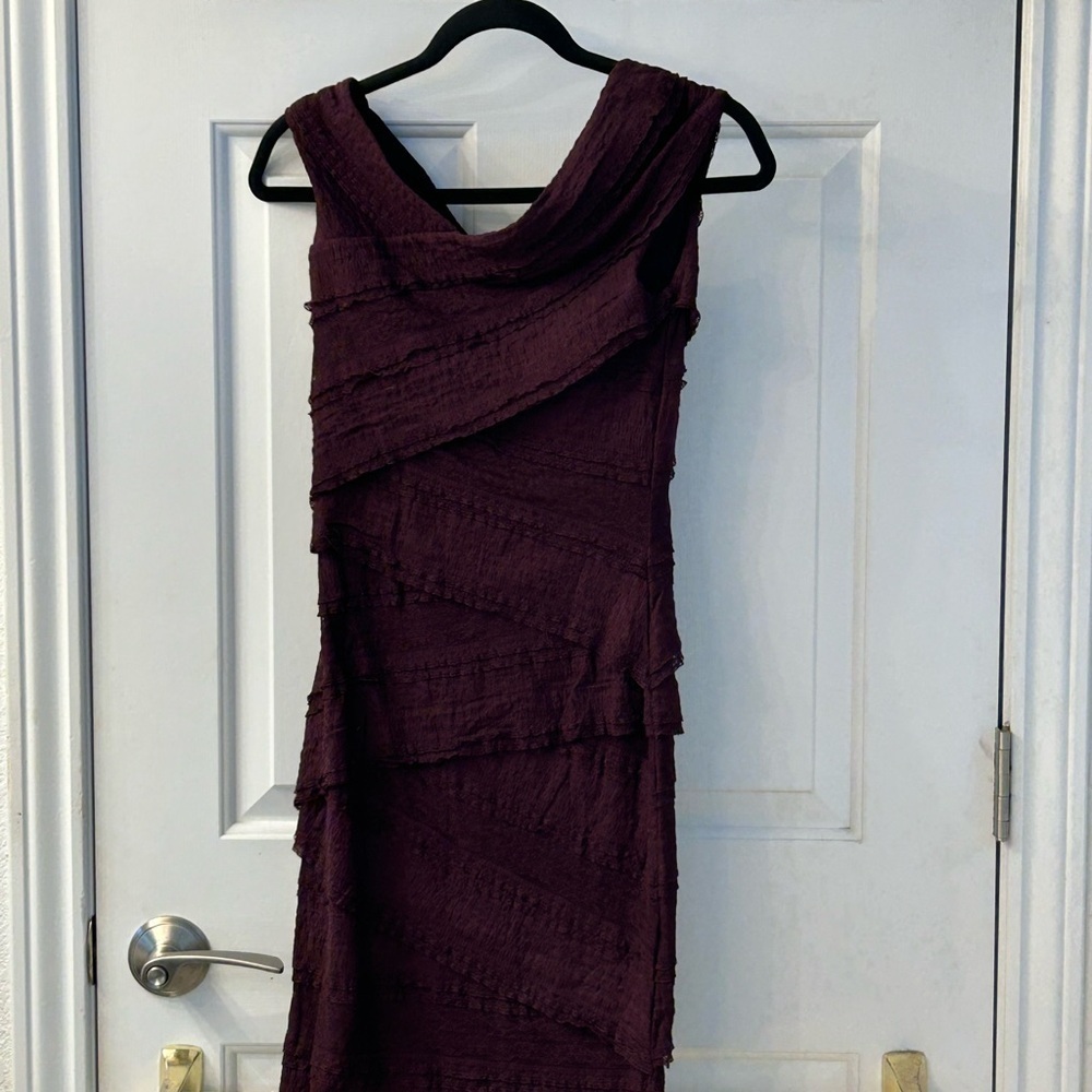 Bailey 44 Red Asymmetrical Ruched Sheath Dress